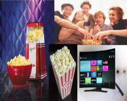 Film in TV e popcorn